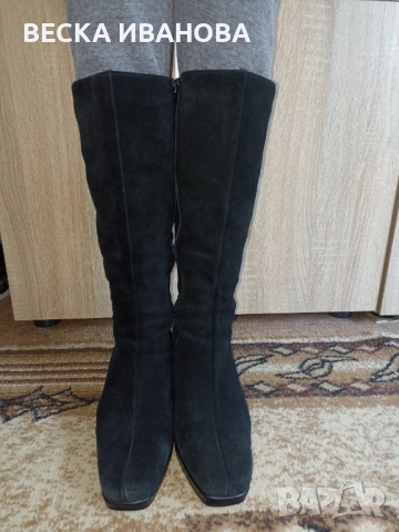 Ботуши от естествен велур-нови 40 номер, снимка 8 - Дамски ботуши - 53581364