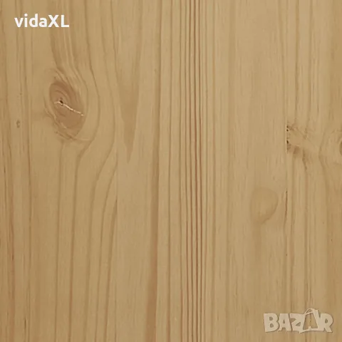 vidaXL Скрин FLORO, восъчнокафяв, бор масив, снимка 9 - Скринове - 56147410