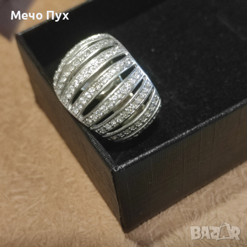 Сребърен пръстен (215), снимка 7 - Пръстени - 44829386