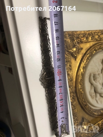Сребърна възрожденска гривна филигран , снимка 8 - Гривни - 51725208