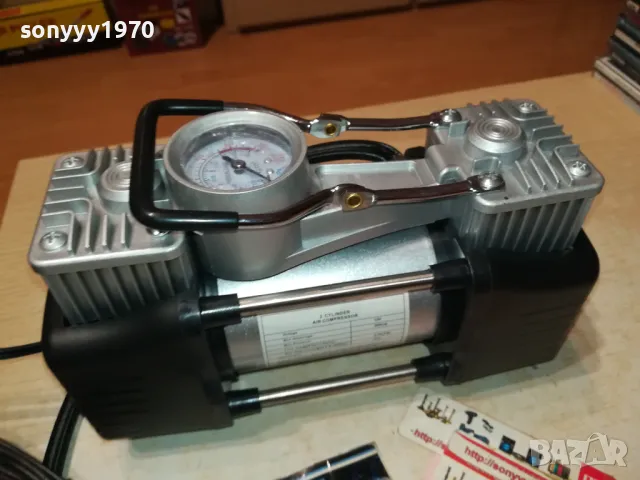 12V КОМПРЕСОР ЗА ВЪЗДУХ ДВУЦИЛИНДРОВ НОВ 1312241604