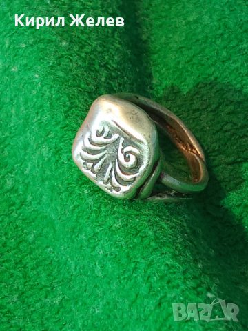 КРАСИВ АРТ НУВО СРЕБЪРЕН ПРЪСТЕН ВИСОКА ПРОБА СРЕБРО Стара ИЗЯЩНА РЪЧНА МАЙСТОРСКА ИЗРАБОТКА 38536, снимка 15 - Антикварни и старинни предмети - 41450892