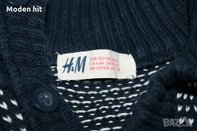 H&M пуловер за момче размер 122-128 см., снимка 2 - Детски пуловери и жилетки - 34121923