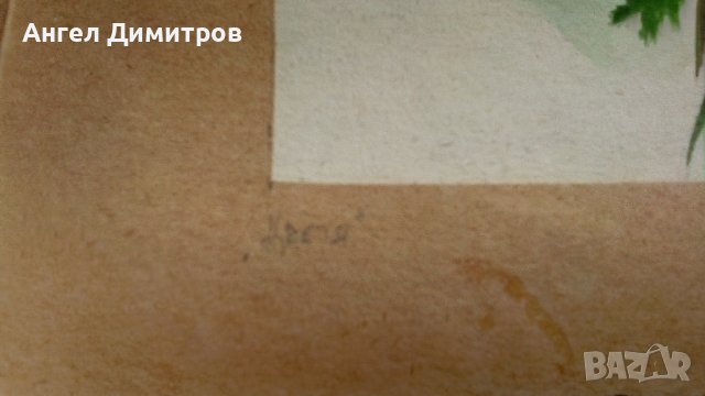 Акварел картина подписана , снимка 5 - Картини - 41825792