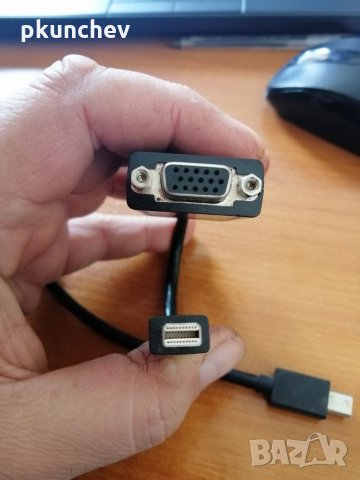 Адаптер LENOVO Mini-DisplayPort to VGA adapter, снимка 4 - Лаптоп аксесоари - 34549232