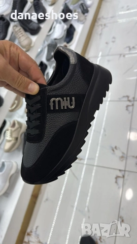 Дамски спортни обувки MIU в кафяво и черно , снимка 9 - Маратонки - 52836107