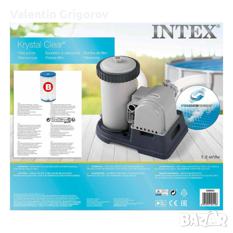 Филтрационна помпа C2500 CARTRIDGE FILTER PUMP 220V, 2500 л/ч. INTEX CROCOLAND, снимка 2 - Басейни и аксесоари - 44767804