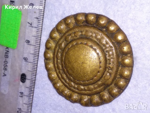 СТАРИНЕН ЕЛЕМЕНТ от УКРАСА на КОНСКА СБРУЯ ОГЛАВНИК - БРОНЗ и ЖЕЛЯЗО КОВАН РЯДЪК за КОЛЕКЦИЯ 38621, снимка 6 - Антикварни и старинни предмети - 41638505