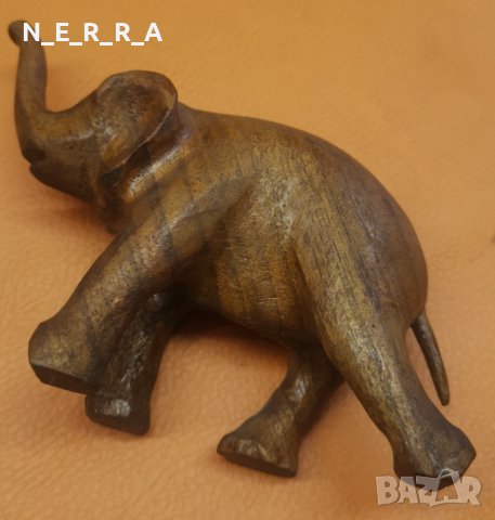 Дървена фигура на слонче, снимка 2 - Статуетки - 42655467