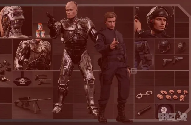 Хот Тойс 2в1-Hot Toys MMS266 -Robocop Battle Damaged Version & Alex Murphy new,sealed , снимка 2 - Колекции - 55963481
