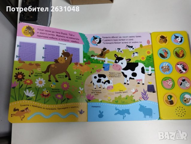 първи знания във фермата музикална книжка, снимка 4 - Детски книжки - 42716664