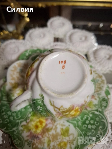 Антикварен троен сет , снимка 4 - Антикварни и старинни предмети - 53288328