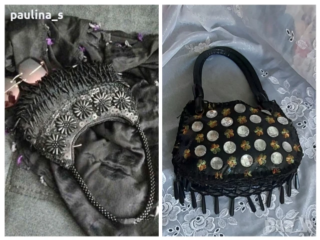 Два различни броя / Чанта - бижу с декорации от хематити и ръчно изработена / чанта за повод 