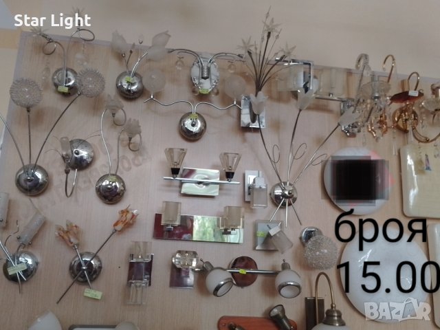 Разпродажба полилеи, аплици, настолни лампи, снимка 9 - Лампи за стена - 41486624