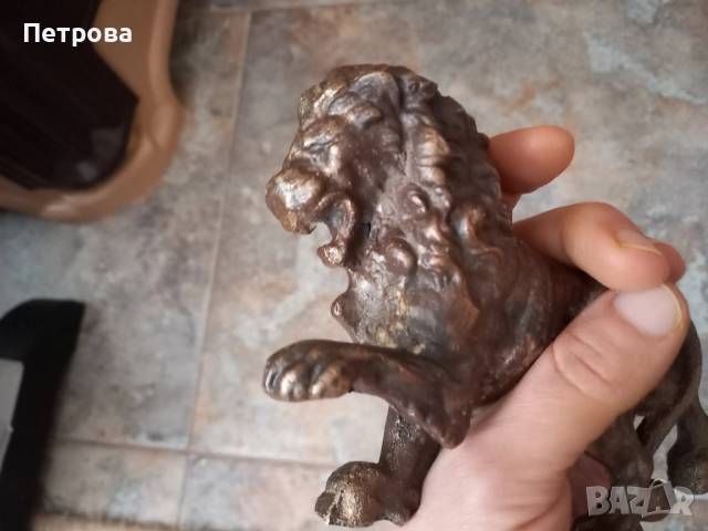 Масивна бронзова фигура с лъв , снимка 9 - Декорация за дома - 52029340