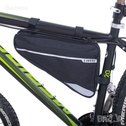 Чанта за колело Триъгълна чантичка за рамка на велосипед, снимка 1 - Аксесоари за велосипеди - 41433935