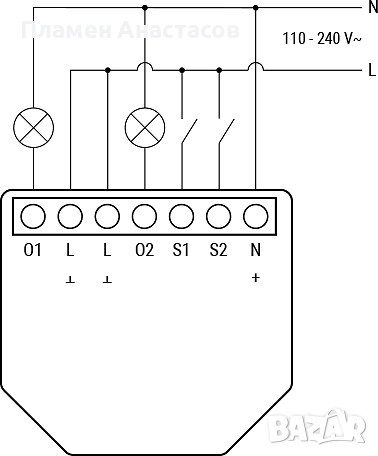 Shelly 2PM Gen3 – смарт микромодул за 2× On/Off или управление на щори (10 A), изисква неутрал, снимка 3 - Друга електроника - 52452959