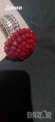 Пръстен Малина, снимка 4 - Пръстени - 52861335