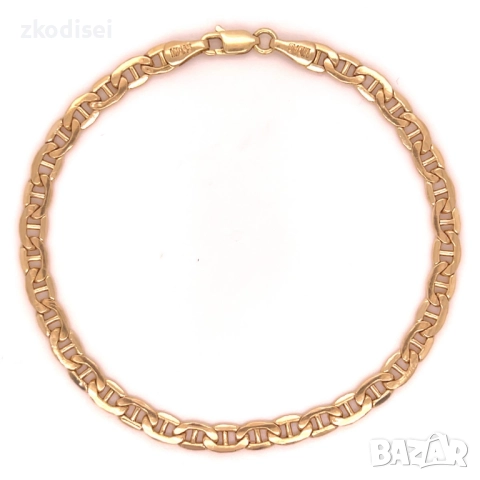 Златна мъжка гривна 5,00гр. 21,5см. 14кр. проба:585 модел:35624-1