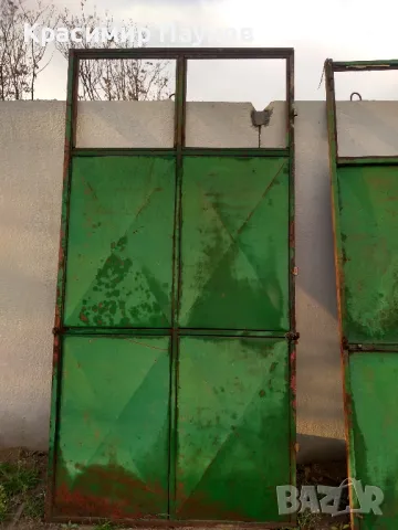  Големи желязни врати 2 броя ., снимка 8 - Входни врати - 49777753