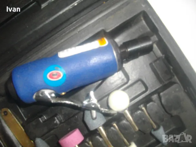 НОВ БЕЛГИЙСКИ ПНЕВМАТИЧЕН ПРАВ ШЛАЙФ ЗАХВАТ ф6 мм ПЪЛЕН КОМПЛЕКТ 12 ЧАСТИ VOS, снимка 15 - Други инструменти - 49327803