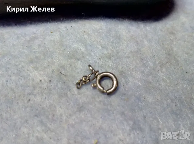 СТАРА СРЕБЪРНА ЗАКОПЧАЛКА СРЕБРО 925 КАРАБИНКА За СИНДЖИР ГРИВНА КОЛИЕ ВЕРИЖКА 49889, снимка 6 - Други - 49525129