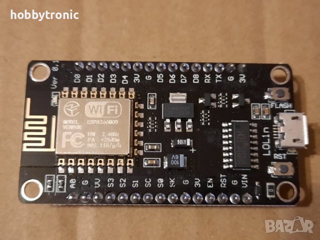 NodeMCU V3 ESP8266 WiFi модул, снимка 5 - Друга електроника - 30417669