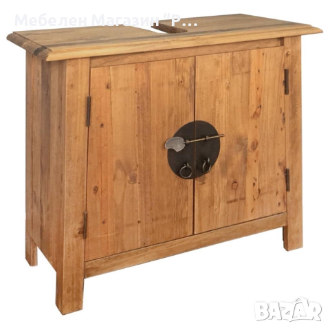 Комплект мебели за баня, рециклирана борова дървесина масив   , снимка 3 - Тоалетки - 44796576
