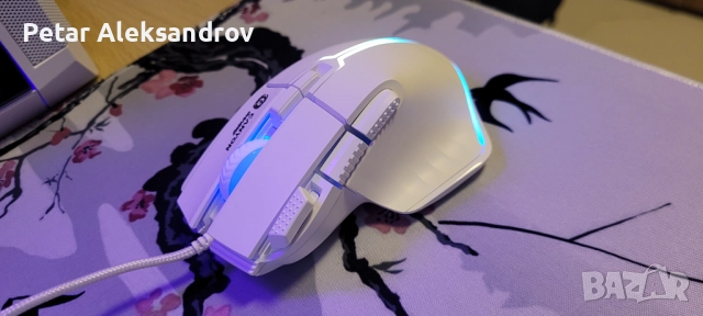 Gaming Мишка CANYON Fortnax GM-635 RGB White, снимка 3 - Клавиатури и мишки - 52885127