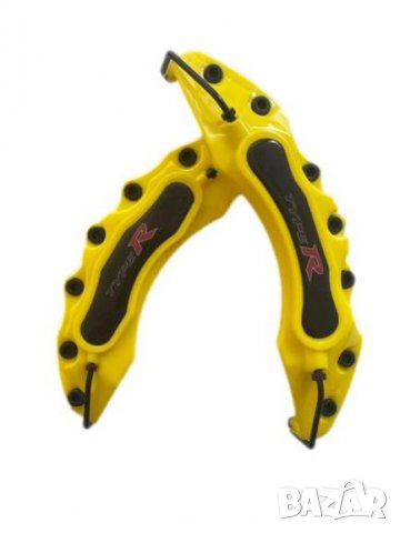 Капаци за спирачни апарати спирачки TYPE R HONDA жълти,комплект, снимка 2 - Аксесоари и консумативи - 35943238