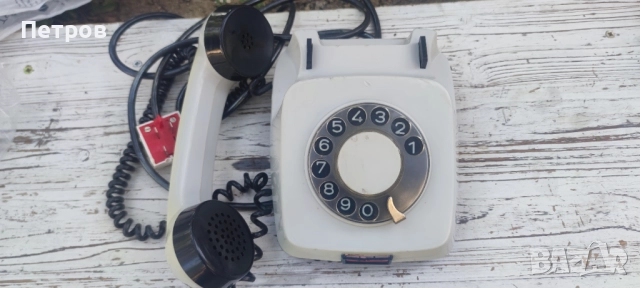Стар телефон , снимка 6 - Антикварни и старинни предмети - 52476314
