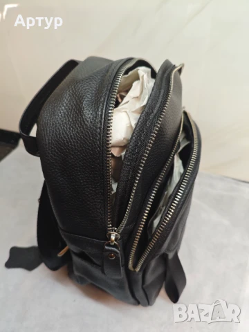 Дамска раница естествена кожа, снимка 3 - Раници - 50522146