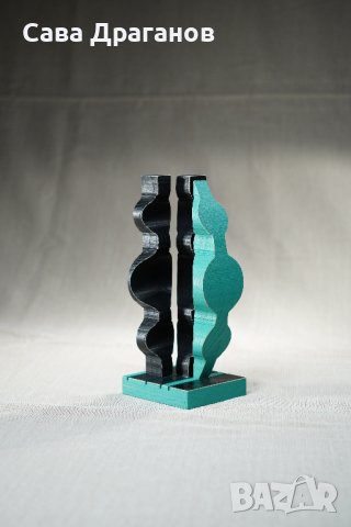 Малка пластика от дърво "Две към едно", снимка 8 - Други - 40359596