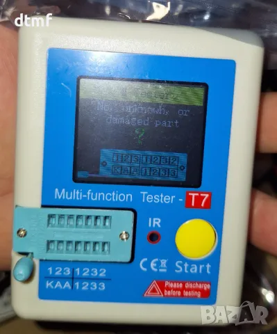 Тестер за полупроводници LCR-T7 LCR Meter Transistor Tester, ESR, снимка 2 - Други инструменти - 47870314