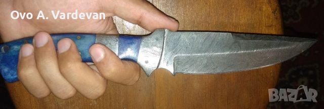 ръчно изработен нож Дамаскус/Мокуме, снимка 4 - Ножове - 35227300