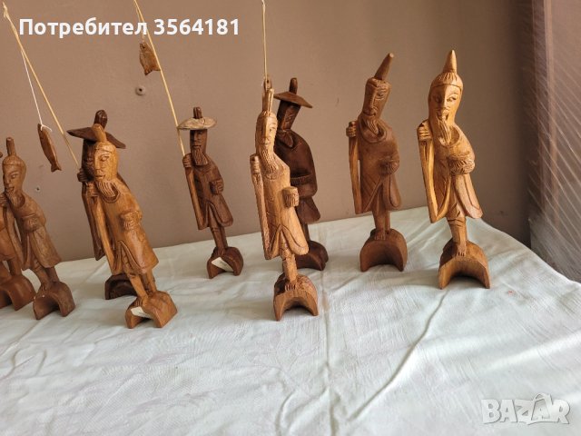 дървени статуетки на рибари, снимка 10 - Статуетки - 42027916