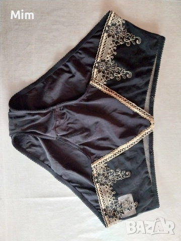 Ulla Popken 2XL Черна еластична бикина странично с дантела , снимка 5 - Бельо - 52702399