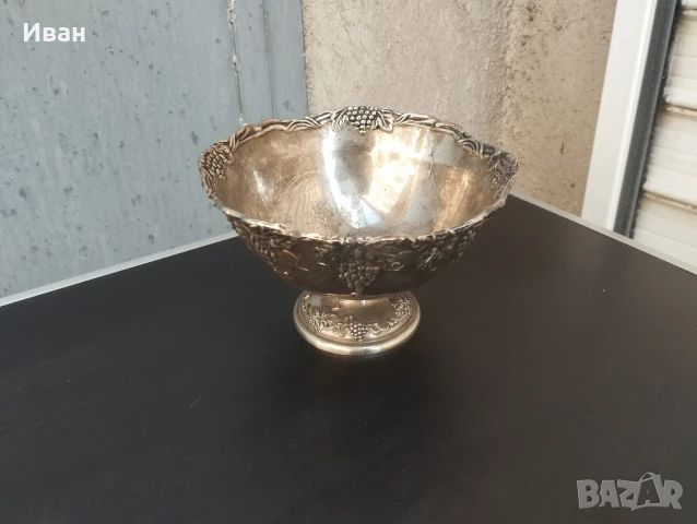 посребрена фруктиера , снимка 9 - Антикварни и старинни предмети - 51110201