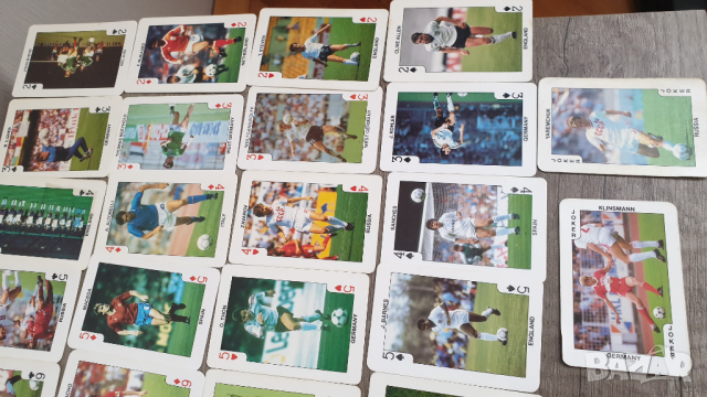 Колекция карти за игра с футболисти евро'88 пълен комплект, снимка 9 - Колекции - 44808796