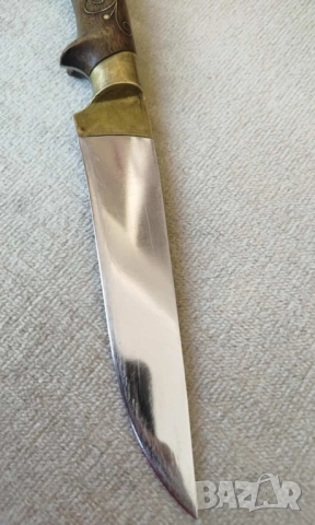 ПРОДАВАМ СТАР МАЙСТОРСКИ ЛОВЕН НОЖ С КАНИЯ - ВМЗ СОПОТ, снимка 7 - Ножове - 51583421