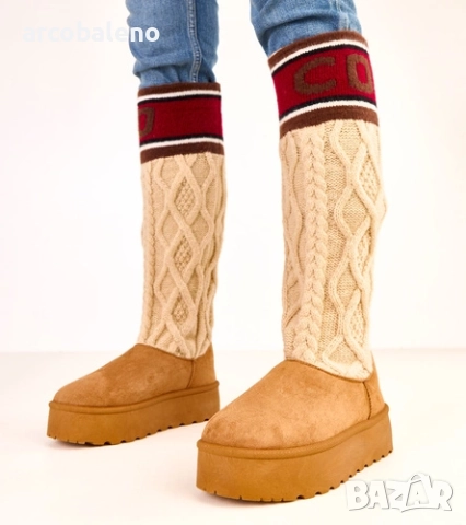 Дамски високи снежни ботуши на платформа от Coo, 3цвята , снимка 4 - Дамски ботуши - 52165223