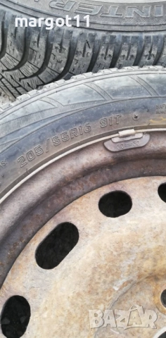 Зимни гуми с джанти от Мазда 6 16 цола, снимка 2 - Гуми и джанти - 52337390
