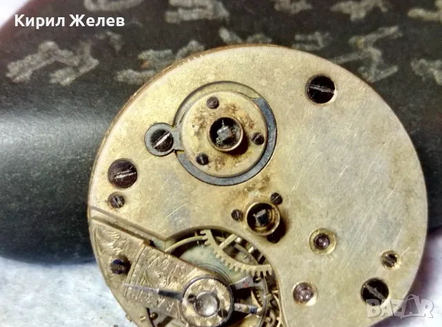 МЕХАНИЗЪМ от СТАР ШВЕЙЦАРСКИ РЯДЪК ДЖОБЕН ЧАСОВНИК с РИМСКИ ЦИФЕРБЛАТ с ФУНКЦИОНИРАЩ БАЛАНС 13734, снимка 6 - Антикварни и старинни предмети - 48562951