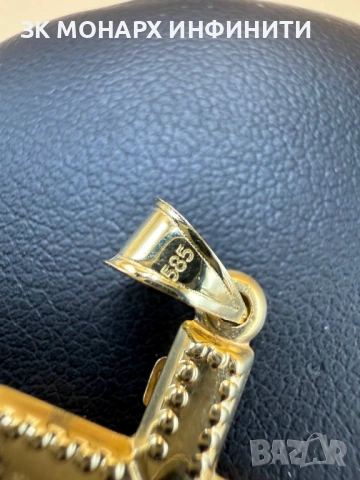 Златен кръст /585/, снимка 6 - Колиета, медальони, синджири - 53620190