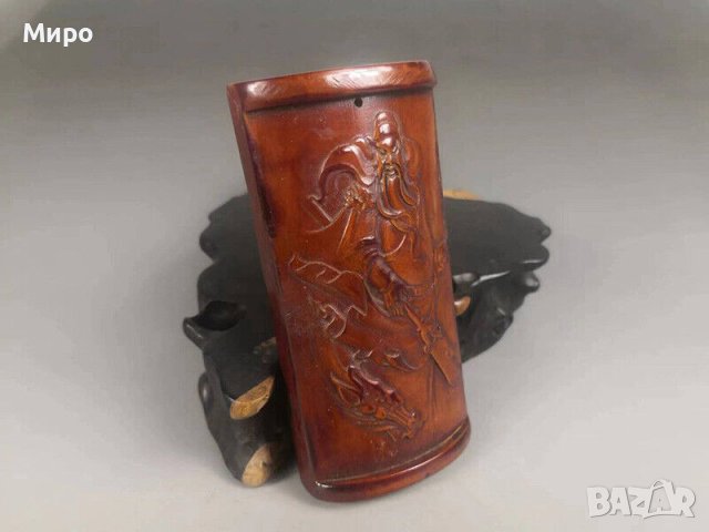 ИЗОБРАЖЕНИЕ НА АЗИАТСКИ ВОЙН ИМПЕРАТОР??? ТИБЕТ НЕПАЛ АЗИЯ , снимка 3 - Антикварни и старинни предмети - 40770256