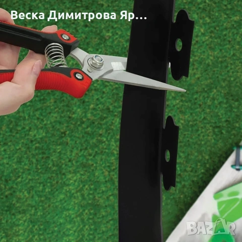 Комплект гъвкав градински бордюр 20м с 60 фиксиращи щифта, Височина 4см, снимка 4 - Огради и мрежи - 53858217