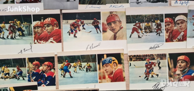 Колекция пощенски картички на хокеисти, снимка 5 - Колекции - 51781887