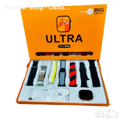 ⌚ Смарт часовник 7 в 1 Ultra 2.01 – Вашият личен помощник на китката ⌚, снимка 4 - Мъжки - 48712877