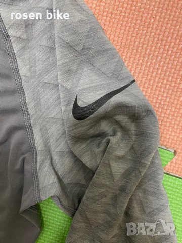 ''Nike Pro Long Sleeve Training Top Grey''оригинална мъжка блуза Л размер, снимка 3 - Спортни дрехи, екипи - 39128369