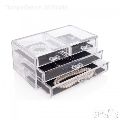 1759 Настолен органайзер за бижута с чекмеджета, снимка 3 - Други стоки за дома - 35794520
